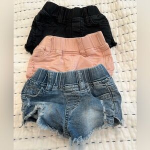 Little Bipsy shorts - set of three - 6-12 month